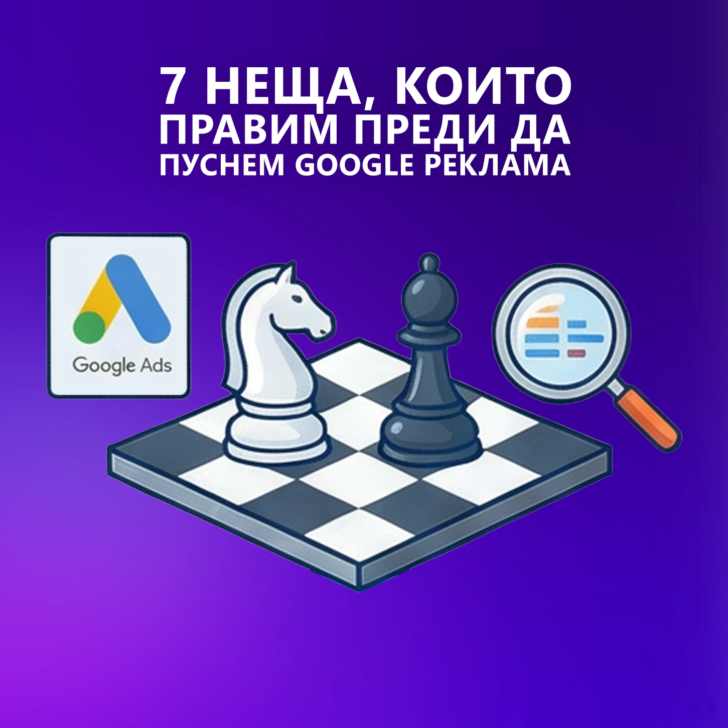 7 стъпки за подготовка и одит преди пускане на Google Ads реклама от Adway Creative