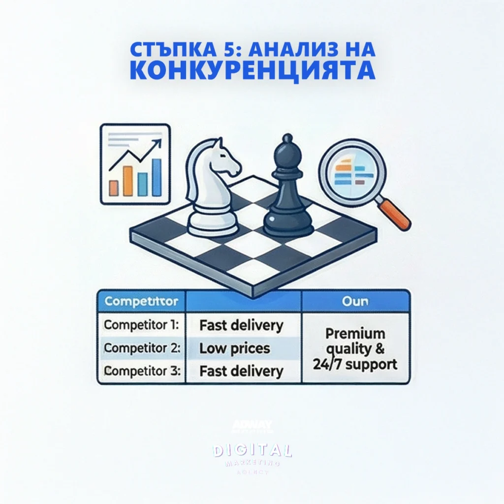 Стъпка 5: Анализ на конкуренцията