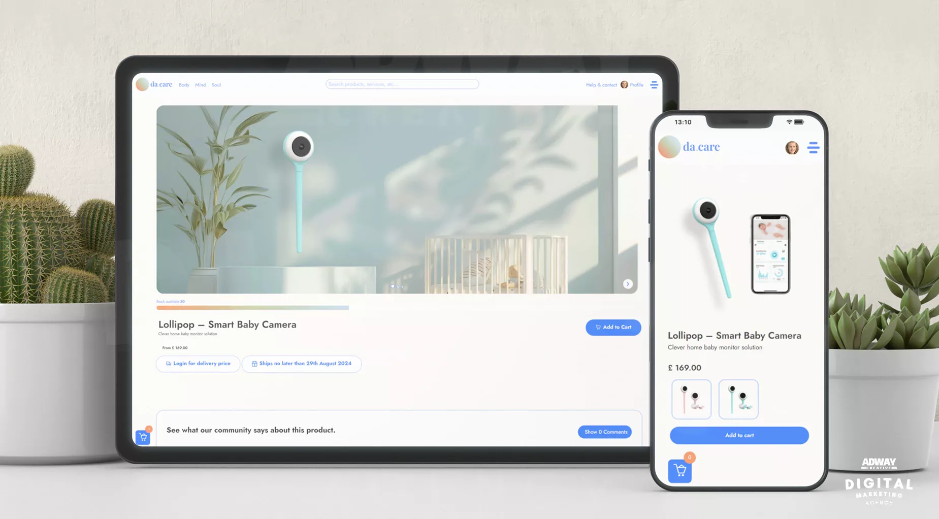 Da.care Responsive Web Design