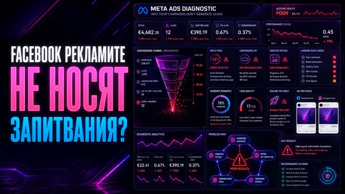 Защо Facebook рекламите не носят запитвания? 7 проблема, които виждаме най-често
