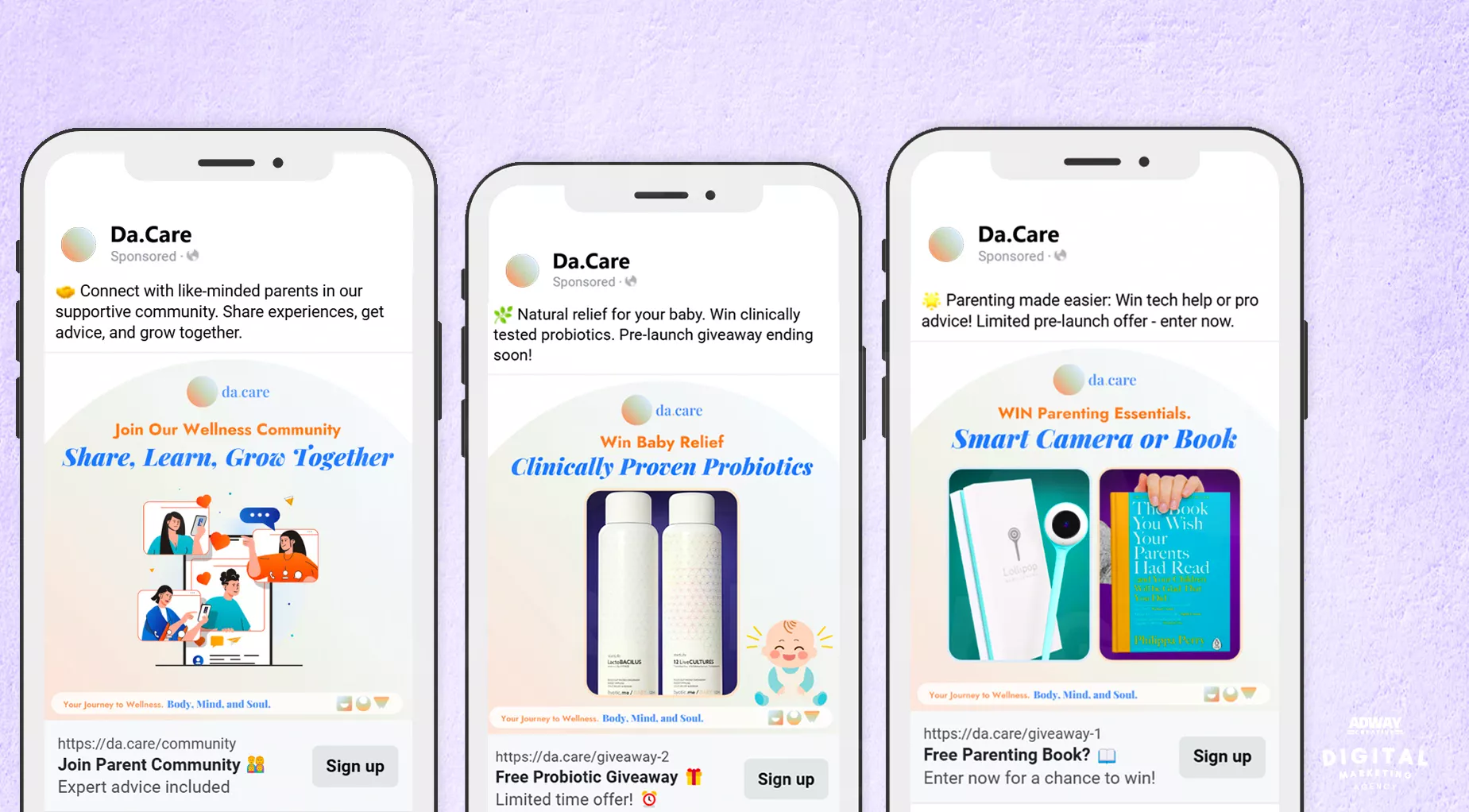 Da.care Facebook Ads Campaign