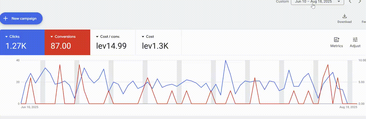 Резултати от Google Ads: 87 квалифицирани запитвания