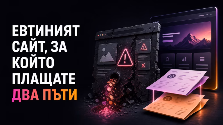 Евтин сайт и реалната цена на повторната изработка, рекламните загуби и възстановяването на дигиталните активи